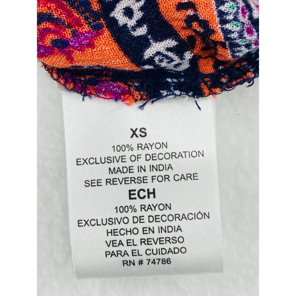 Patrons of Peace Sleeveless Elastic Waist Multicolor Beaded Neckline Maxi Dress - Picture 7 of 12